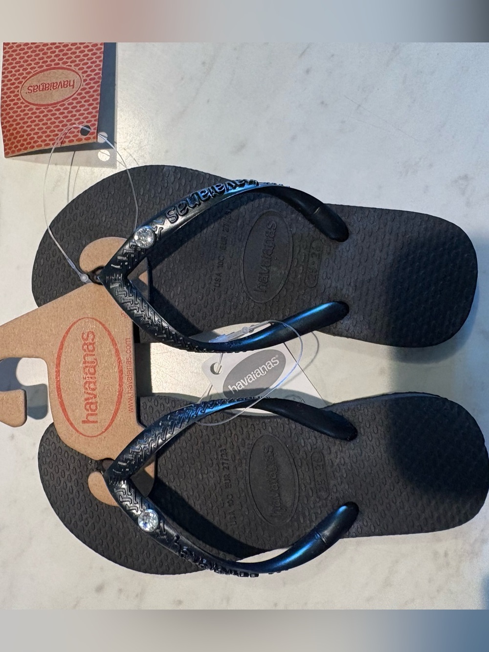 Havaianas kids Black Flip Flops